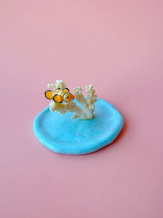 Clownfish Coral Ring Holder