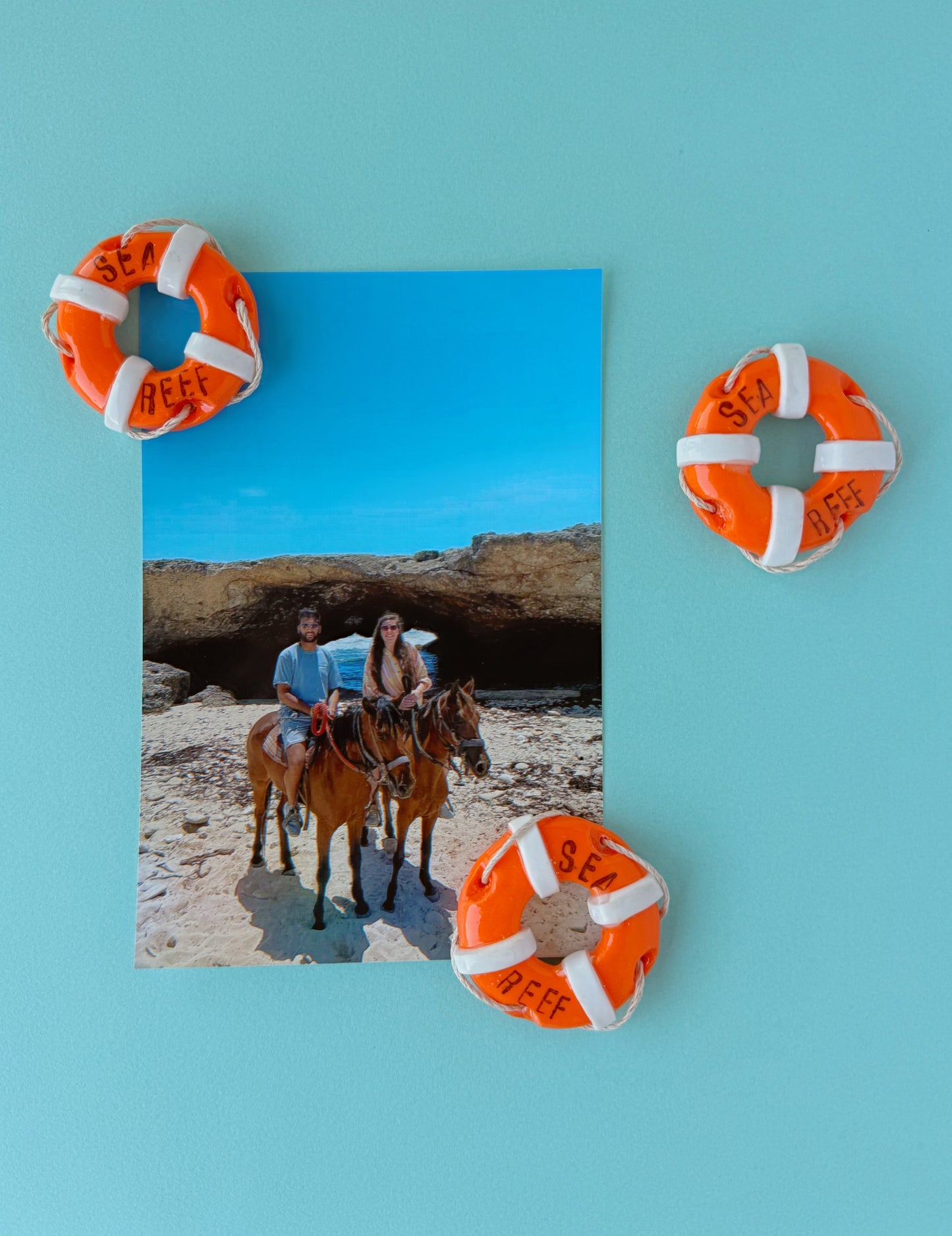 Life Ring Magnets - Orange