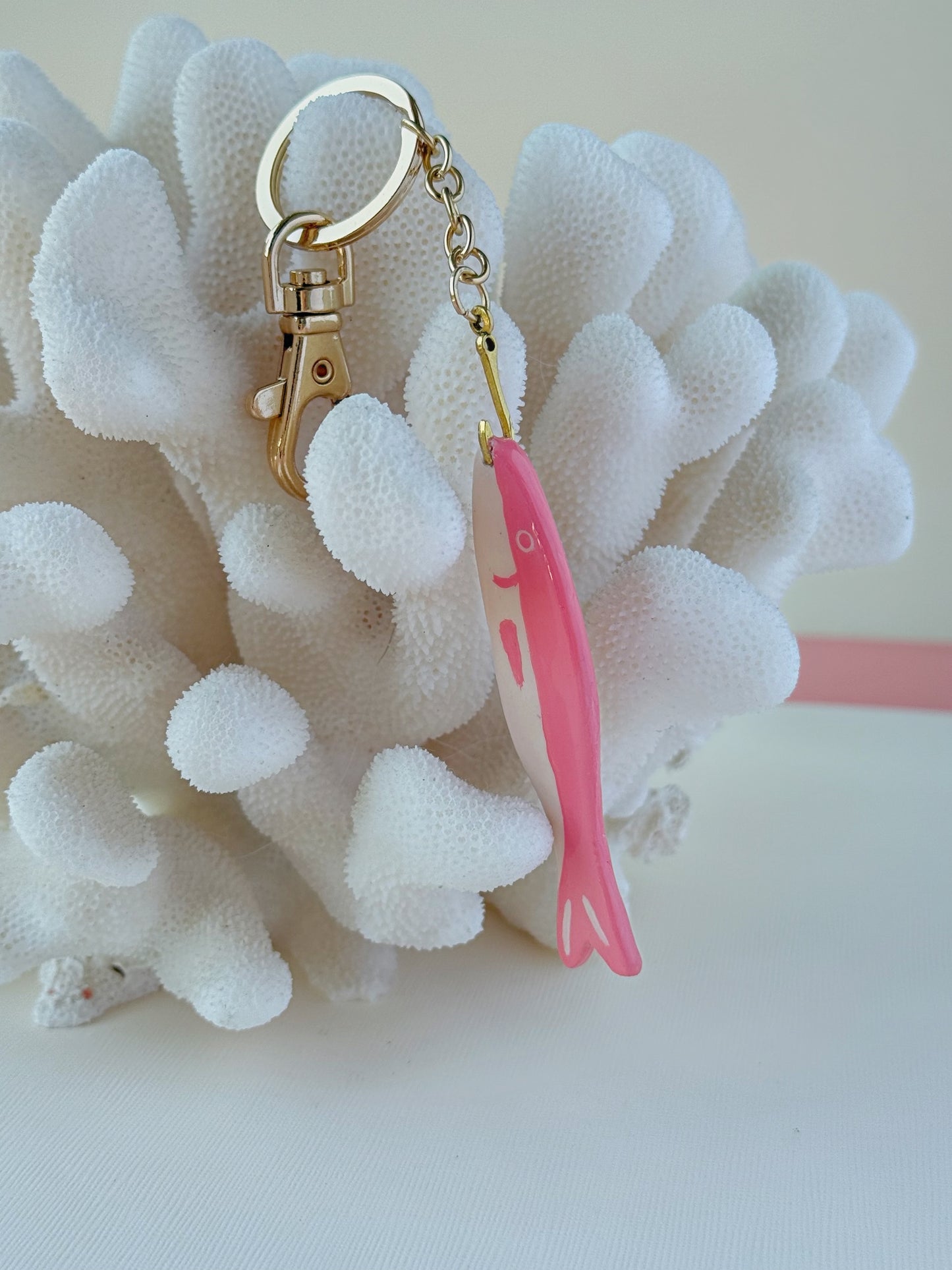 Sardine on a Hook Keychain