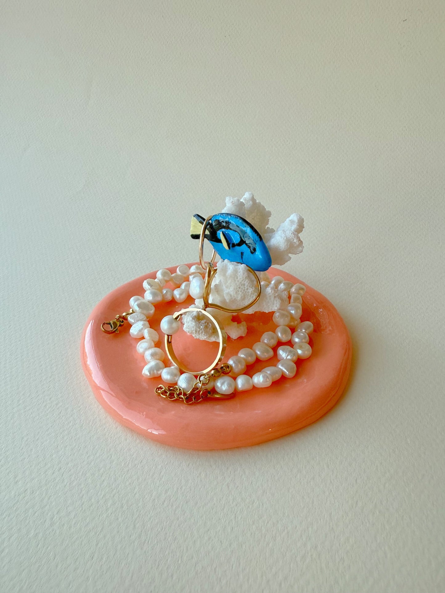 Blue Tang Coral Ring Holder